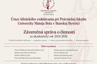 Správa o činnosti Ústavu klinického vzdelávania pri PrF UMB za AR 2025/2026